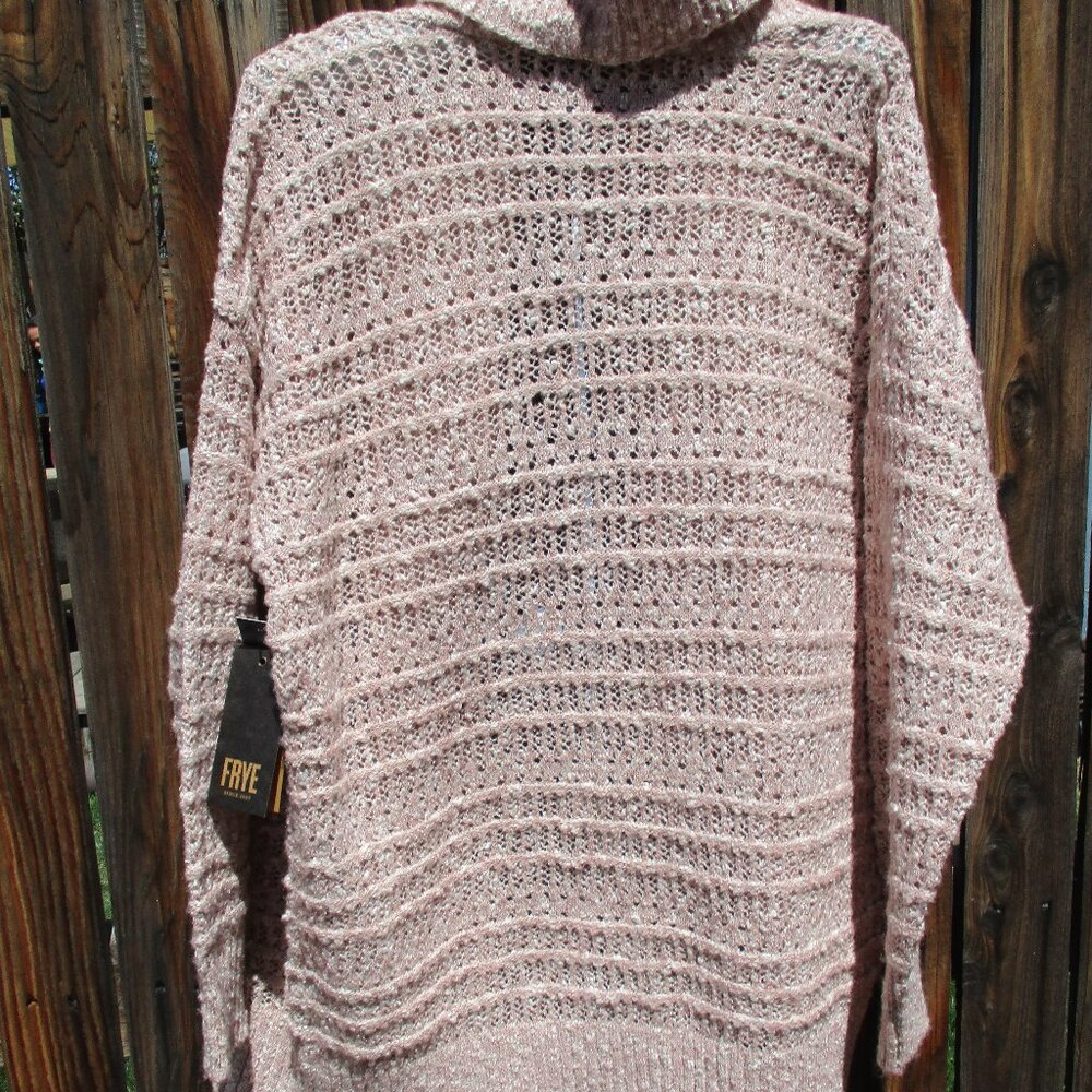 NEW Frye Women's Open Front Cardigan Pastel Mauve Size L NWT - Picture 2 of 9